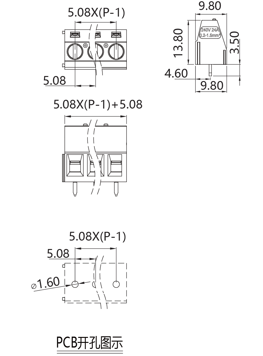 Fixed terminal blocksMK-508(图1) 192d2fe4-bc43-4a81-952a-29eb61fb65ce.png