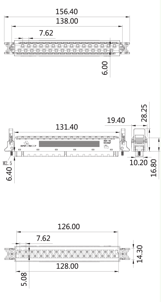 Pluggable screw-free connectorsDKPGF/H1-762-32P(图1) 17a77c0c-9b30-43d0-be58-1fec0db71e85.png
