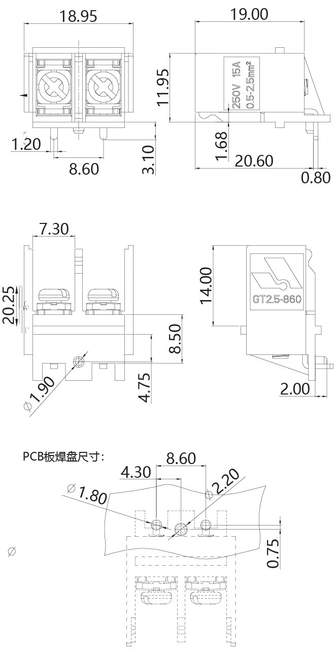 Barrier Terminal BlocksGT2.5-860-02P(图1) 91f33ebc-431e-4a81-b22d-6beb92c8f89c.png