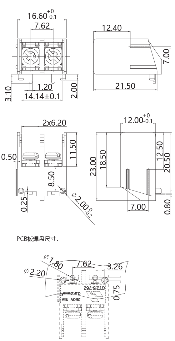 Barrier Terminal BlocksGT2.5-762-02P(图1) 05b7ed0e-2bfc-4e07-9699-ea2996439891.png
